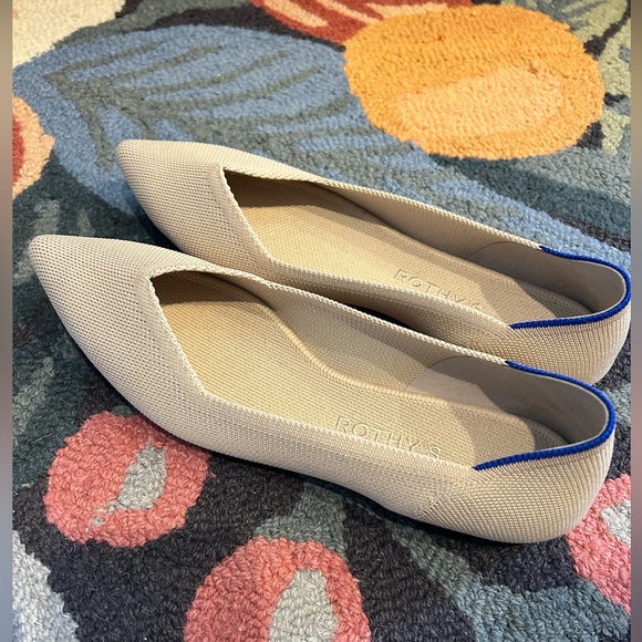 Cream Rothy’s Flats - Picture 3 of 3